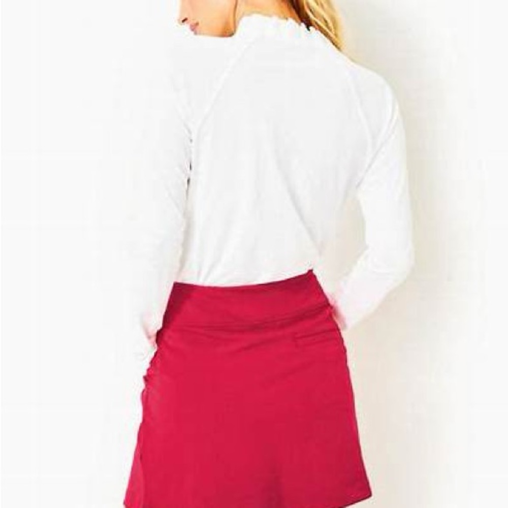UPF 50+ LUXLETIC ANTIBES SKORT IN POINSETTIA RED size 10 - Picture 3 of 7